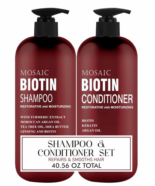 Regine Switzerland Biotin Volumizing Shampoo & Conditioner Set - Anti-Hair Loss Treatment for Thinning Hair