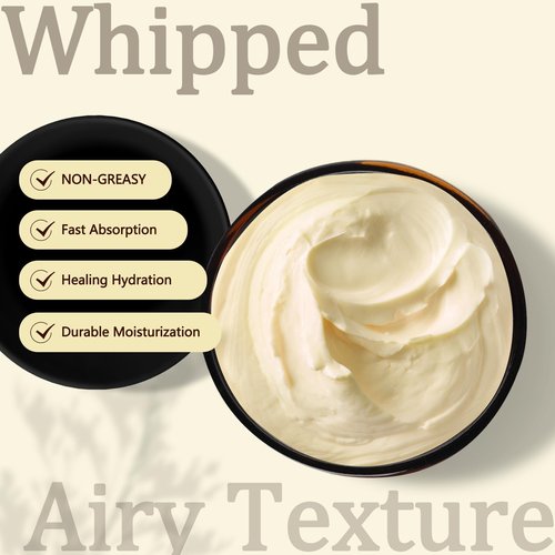 Lilei Beauty Beef Tallow for Skin - 100% Organic Grass-Fed Beef Tallow Balm with Raw Honey, Natural Whipped Face Moisturizer & Body Butter for Dry & Sensitive Skin, Non-Greasy (Unscented, 50g/1.76oz)
