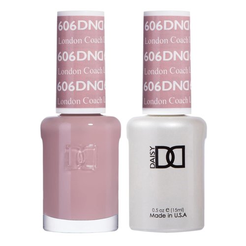 DND Gel Polish Set - Beige Nude Collection | UV/LED Gel & Air Dry Nail Lacquer Duo, 0.5 Fl Oz Each