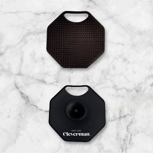 Cleverman Men's Face Scrubber – Silicone Facial Cleansing Brush, Soft-Touch Massager for All Skin Types, Gently Exfoliates While Removing Dead & Dry Skin