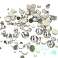 Crystal-Wholesale Austrian Clear CRYSTAL (001) 2058/2088 Crystal Flatbacks Rhinestones Nail Art Mixed With Sizes Ss5, Ss7, Ss9, Ss12, Ss16, Ss20, Ss30, 144 Piece Made in Austria