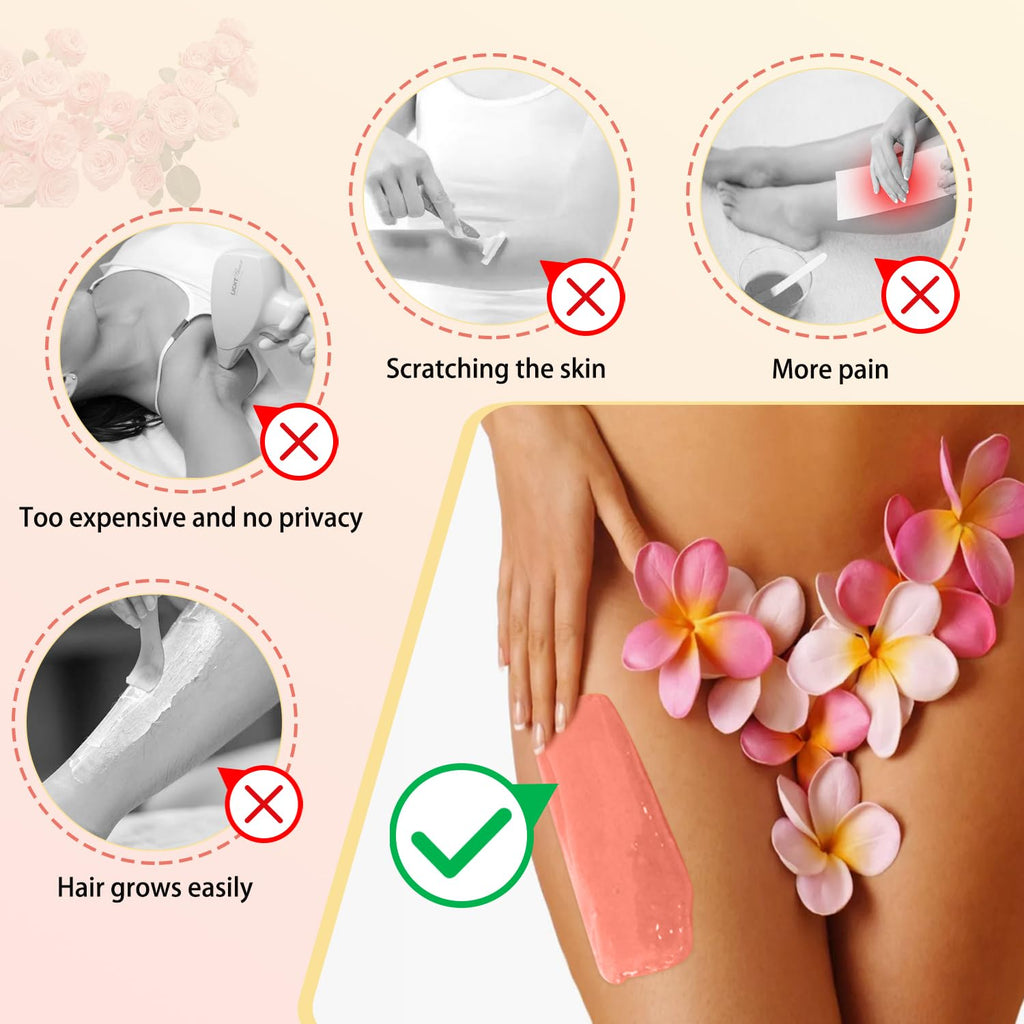 Wax Beads 2.2 lbs /1000g，Premium Hard Wax Beads for Coarse Hair, Refill Wax Beads for Hair Removal and Sensitive Skin Women, Work on Face, Brazilian, Bikini, Body (Multi Color)