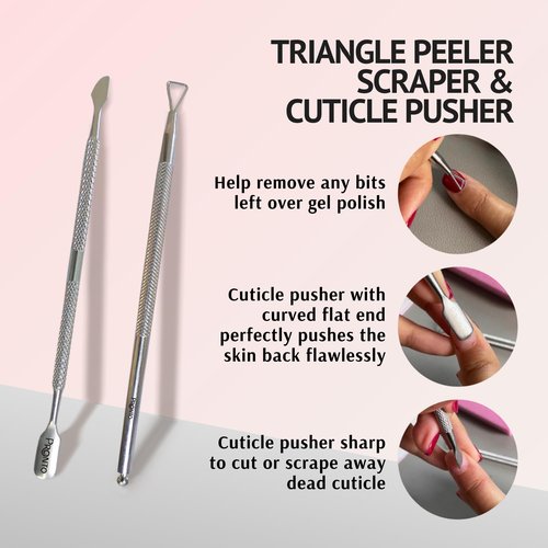 Pronto Gel Nail Polish Remover Kit - 16oz Pure Acetone, Nail Soaking Bowl, Moisturizing Cuticle Oil, Manicure Kit Including Gel Nail Polish Tools, Nail File, Nail Buffer, Cuticle Pusher & Nail Scraper