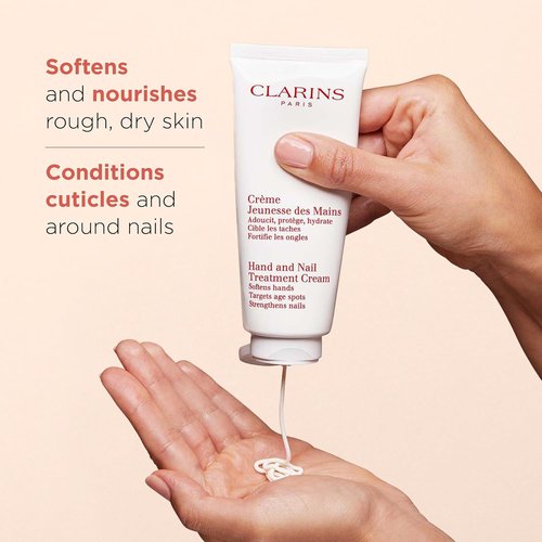 Clarins Hand & Nail Treatment Cream Bundle - Moisture-Rich Body Lotion | Softens, Nourishes & Hydrates Skin
