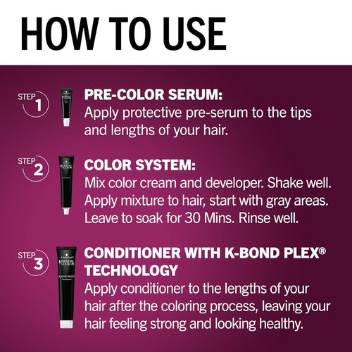 Schwarzkopf Keratin Color Permanent Hair Dye - 5.88 Deep Red, Professional Formula for 100% Gray Coverage