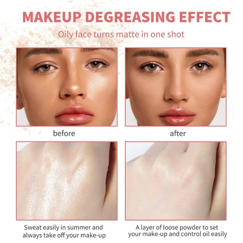 MAEPEOR Matte Setting Loose Powder - Smooth, Lightweight Face Powder for Brightening | 8 Colors Available (01 Desert)