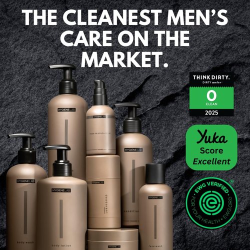 HygieneLab Men’s Deodorant – Aluminum-Free, 24-Hour+ Odor Protection, EWG Verified, Smooth Glide Application, Powered by Essential Oils, Premium Sandalwood Scent