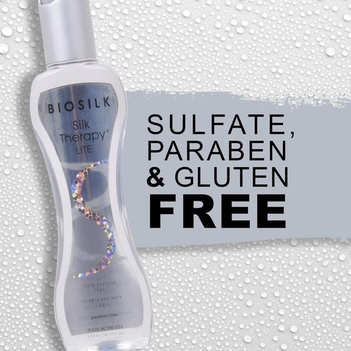 BioSilk Silk Therapy Lite Leave-In Treatment - Smooth Fine & Thin Hair, Sulfate & Paraben-Free, 5.64 Oz