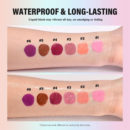 Skiennix Liquid Blush - High Pigment, Buildable Cream for Radiant, Flushed Cheeks | #3 Nude Mauve, 1 PC