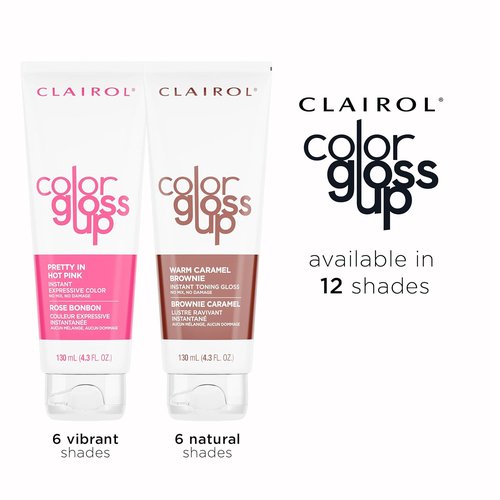 Clairol Color Gloss Up Temporary Hair Dye - Peach Please Color | Single Pack for Vibrant Shine