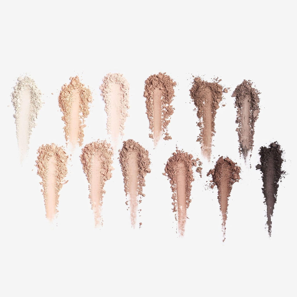 W7 Mighty Mattes Eyeshadow Palette - 12 Flawless Nude Shades for Long-Lasting Natural Looks