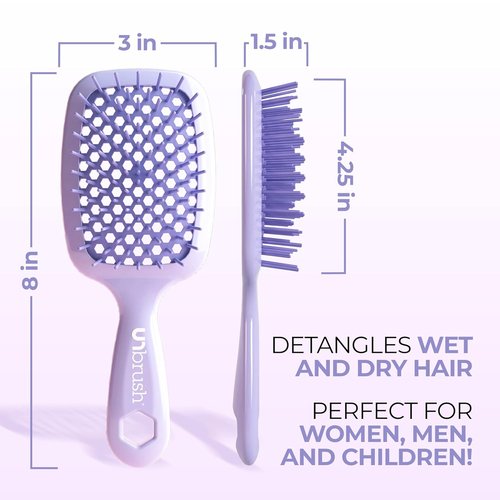 FHI Heat UNbrush Detangling Brush - Pain-Free Brushing for All Hair Types | Durable DuoFlex Bristles
