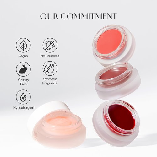 BEIGIC Flush Lip & Cheek Balm - Vegan Buildable & Blendable Multiuse Balm | Natural Flush & Glow | Glowy Blush for Cheeks | Dewy Korean Make Up Cream Blush | 05 Flat White - Neutral Beige, 0.14 fl.oz