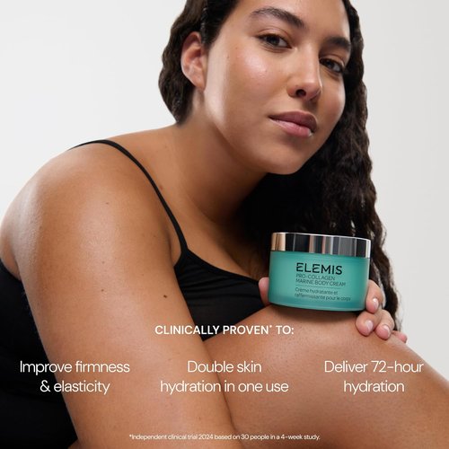 ELEMIS Pro-Collagen Marine Body Cream - Firming Anti-Aging Moisturizer | 48-Hour Hydration, Lightweight Gel-Cream