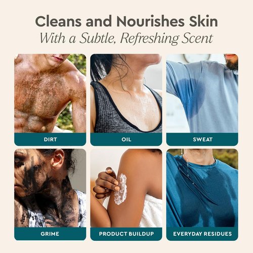 Puracy Body Wash - Natural Moisturizing Shower Gel with Citrus & Sea Salt | 48 Oz Refill for All Skin Types