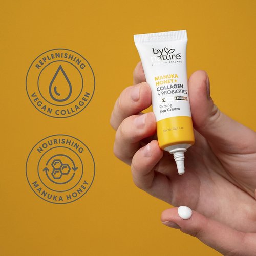 By Nature Eye Cream - Hydrating Manuka Honey & Collagen Formula for Dark Circles | 0.5oz