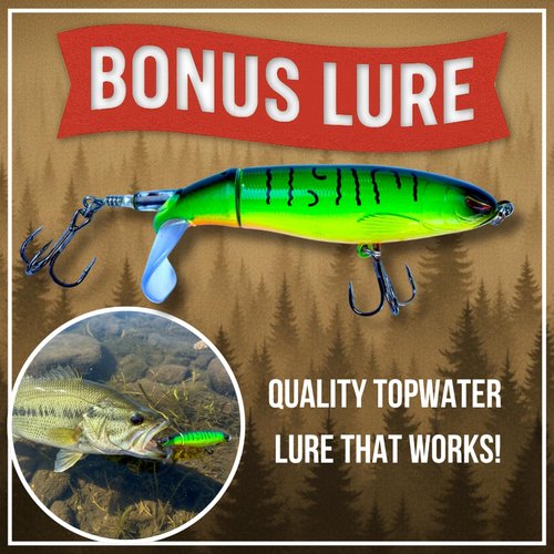 Fishermen’s 4 Pack Soap Gift Set – Great Smelling Heavy Grit Hand and Body Soap for Fishermen – Includes Topwater Fishing Lure & Sleeve – Birthday Gift for Fishermen - Fishing Gift Dad, Husband