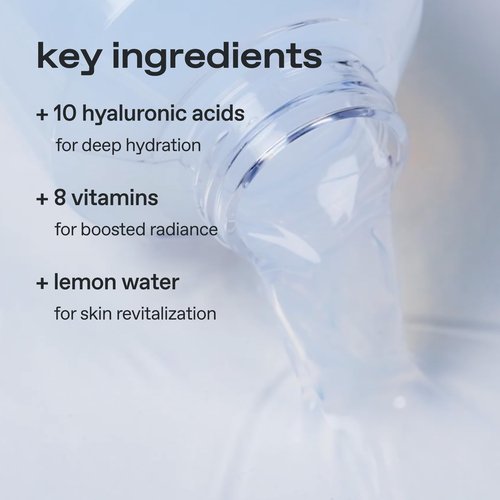 glow lemon vitamin toner | hydrating with hyaluronic acid | mild exfoliation | jeju lemon water for refreshing deep‑moisture | highly absorbent formula | cruelty‑free | 10 fl oz