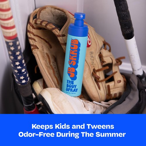 JB SKRUB The Body Spray for Kids, Tween & Teen Boys with Citrus Scent - Body Odor Eliminator - Elevate Confidence with a Perfect Dose of Freshness - 5 fl.oz.