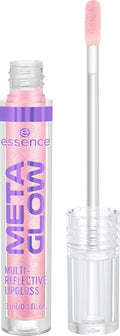 Essence | Meta Glow Multi-Reflective Lip Gloss | Iridescent Holographic Shine, Non-Sticky & Comfortable | Vegan (02 | Digital Pink)