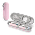 SQERO Electric Toothbrush Travel Case for Oral-B Pro/iO, Philips Sonicare/Aquasonic, Oral B Case for Brush Heads & Accessories, Portable Toothbrush Hard Carry Bag Waterproof PU