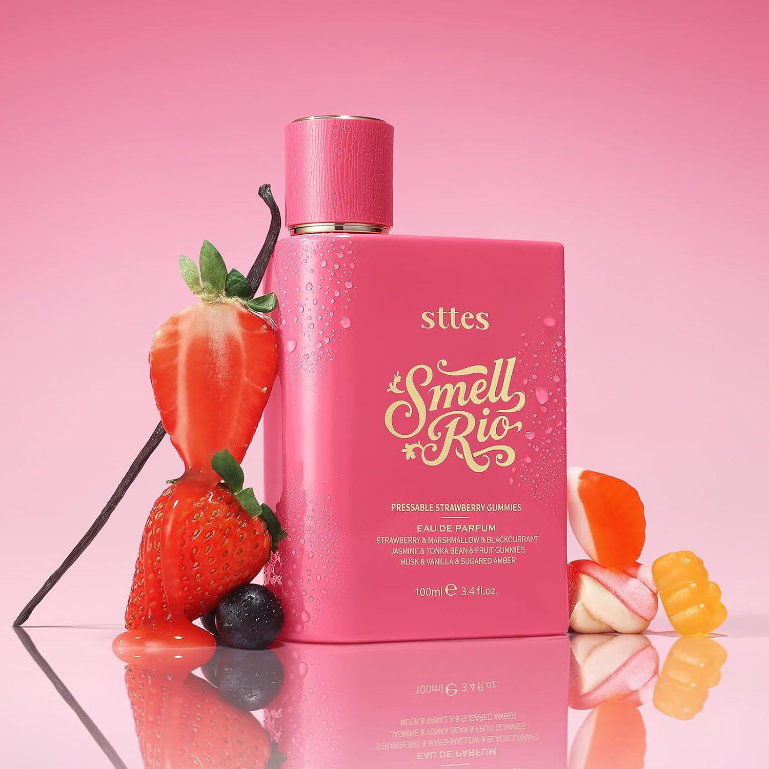 Sttes Smell Rio Perfume - Long-Lasting Hair Perfume for Women | Strawberry, Candy & Vanilla 100ml