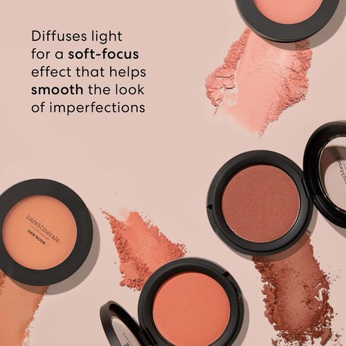 bareMinerals Gen Nude Powder Blush - Mineral-Based, Talc-Free Formula for All-Day Wear & Buildable Coverage