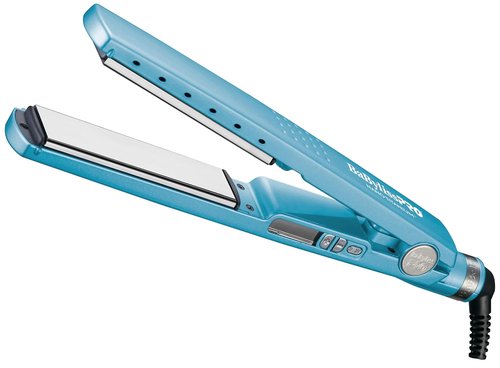 BabylissPRO Nano Titanium Hair Straightener - Professional Ionic Flat Iron for All Hair Types