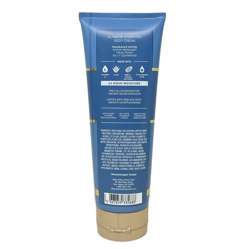 Bath & Body Works Aqua Hour Body Cream & Wash Duo Set with Natural Oats Bar Soap - Full Size