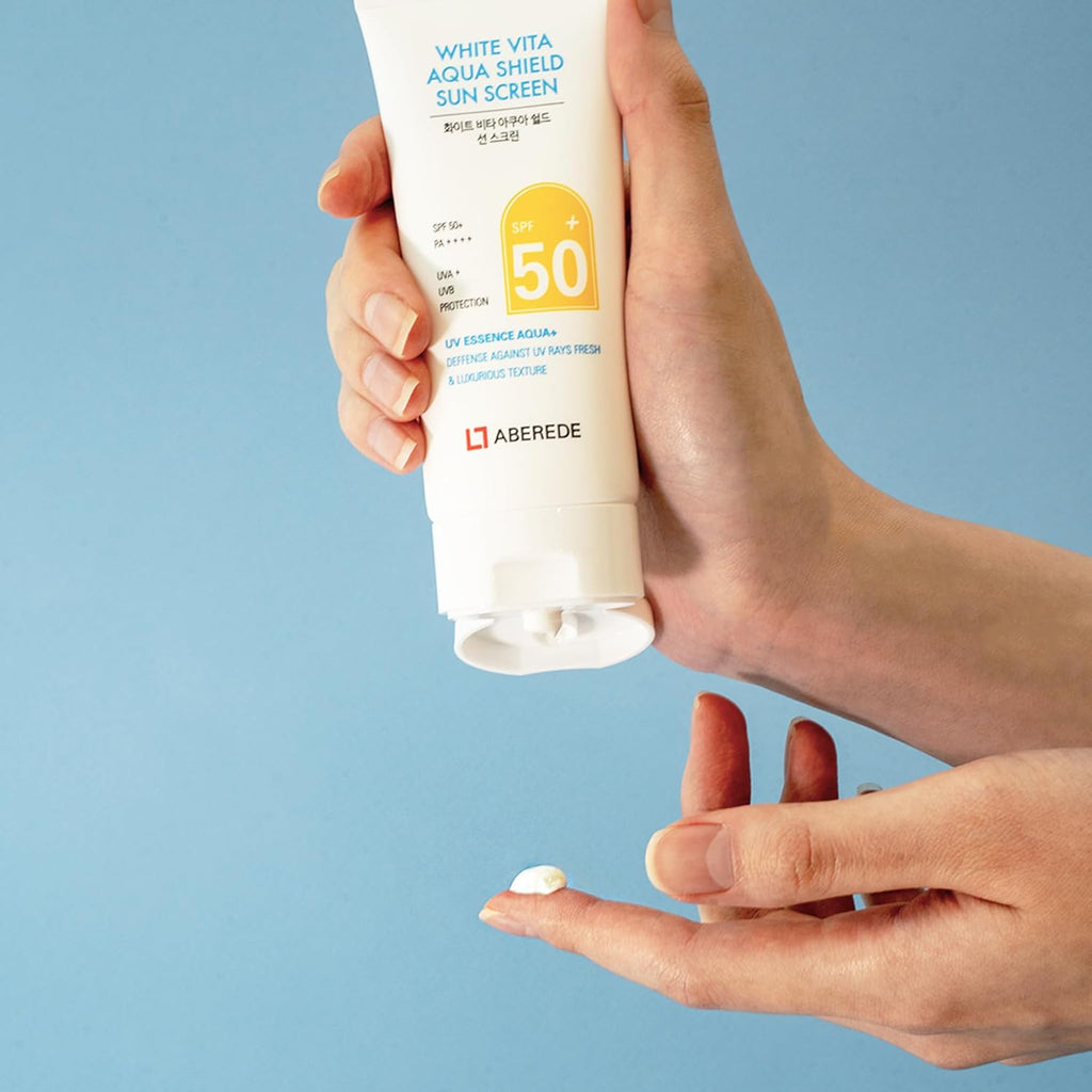 Vita Aqua Korean Sunscreen SPF 50+ | Lightweight Hydrating Sunblock with No White Cast - 1.69 fl oz/50ml