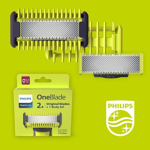 Philips OneBlade QP620/50 - Versatile Grooming Tool for Facial Hair & Body | Rechargeable & Waterproof