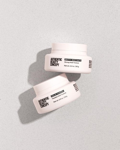 Authentic Beauty Concept Solid Pomade - Medium Hold Hair Pomade for All Hair Types | 2.9 oz | Vegan & Cruelty-Free