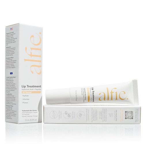 Alfie Hyaluronic Acid Lip Booster - Natural Flavor Lip Plumper & Filler - 15ml Vegan Hydrating Treatment