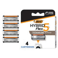 BIC Flex5 Hybrid 5 Blade Razor Refills, 4 Count