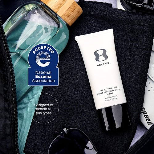 OneSkin FACE SPF OS-01 Mineral Sunscreen - Broad Spectrum SPF 30+ with Antioxidants for All Skin Types