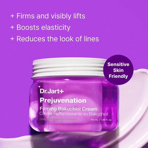 Dr.Jart+ Prejuvenation Firming Bakuchiol Cream - Anti-Aging Collagen Peptides for Sensitive Skin | 1.69 Fl Oz