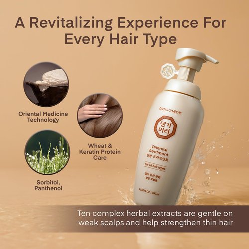 Daeng Gi Meo Ri Hair Loss Care Set - Shampoo for Oily Hair + Treatment for All Hair Types, 13.5 FL. OZ. Each