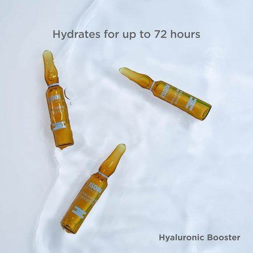 Isdinceutics Intensive Hyaluronic Acid & Peptide Booster - Hydrating Facial Serum, 0.06 FL OZ x 10 Ampoules
