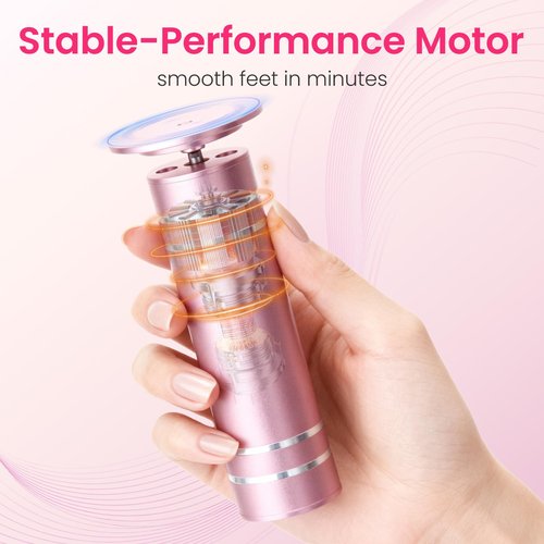 Electric Foot Callus Remover with 60 Pcs Sandpaper Discs, Adjustable Speed Electric Foot File Grinder, Professional Pedicure Tool for Dead Skin & Cracked Heel