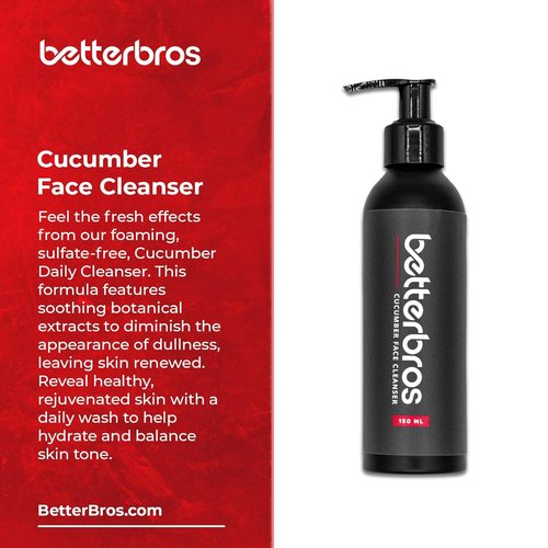 Regine Switzerland Cucumber Face Wash for Men - Hydrating Sulfate-Free Cleanser with Botanical Extracts | Refreshing Skincare for All Skin Types