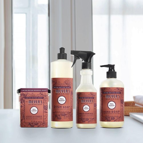 Mrs. MEYER'S CLEAN DAY Variety, 1 Liquid Hand Soap, 12.5 OZ, 1 Liquid Dish Soap, 16 OZ, 1 CT (Fall Leaves)