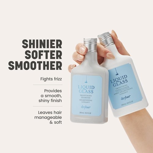 Drybar Liquid Glass Smoothing Conditioner - Reduces Frizz & Adds Shine | Lightweight, Vegan Formula for All Hair Types