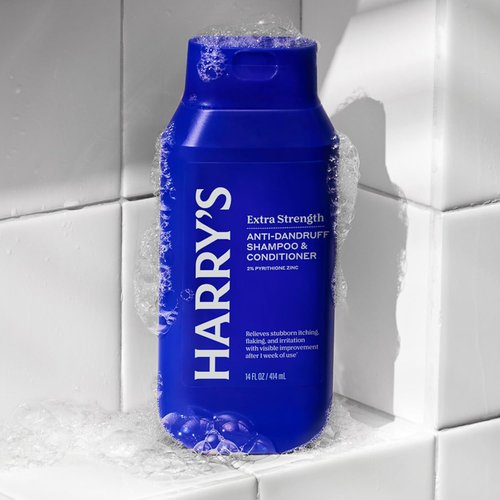 Harry's Extra-Strength Anti-Dandruff 2-in-1 Shampoo & Conditioner - 3 Pack, 14 fl oz - Contains 2% Pyrithione Zinc