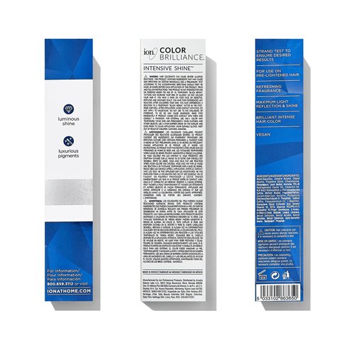 Ion Permanent Brights Hair Color - Sapphire | Vegan, Cruelty-Free, 100% Gray Coverage, 2.05 oz