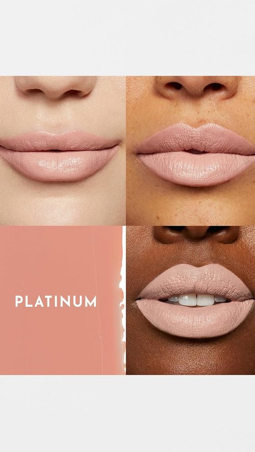 Lawless Forget The Filler Lip Plumping Satin Cream Lipstick - Platinum, 0.1 Ounce | Smooths Lines