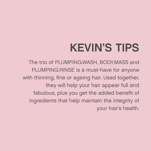 KEVIN.MURPHY Plumping.Rinse - Thickening Conditioner for Fine, Thin & Aging Hair - Hydrating with Bamboo & Shea - 1L / 33.8 fl oz