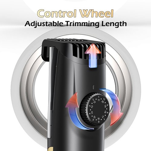 ENSSU Beard Trimmer for Men - Electric Cordless Vacuum Mens Beard Trimmer with Adjustable 20 Length Setting,Waterproof Mustache Trimmer with Ceramic Blade for Precision Facial Hair