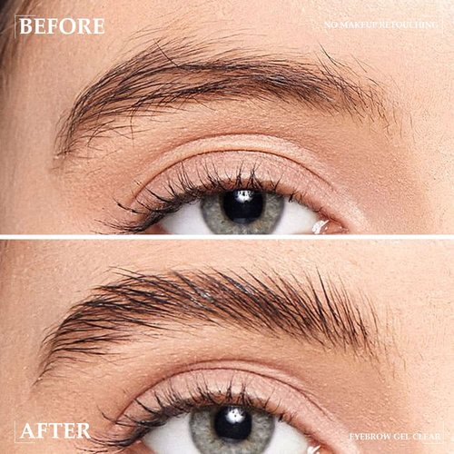 Kaely Brow Mascara - Waterproof Tinted Eyebrow Gel | Vegan & Cruelty-Free, 2 Pcs in Transparent