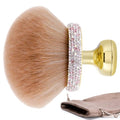 UNIMEIX Extra Large Body Makup Brush for Self Tanner with Drawstring Bag, 3.2 Inch Blend and Blur Body Sunscreen Applicator for Face, Legs, Body, Cream and Foundation (Gold)