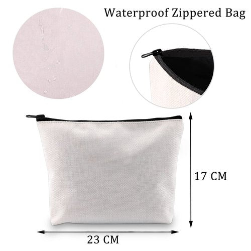 MBMSO Traveler Makeup Bag the World is a Book and those who do not Travel Read only One Page Travel Bag Travel Lover Gifts Wanderlust Gifts for Women (The World is a book bag)